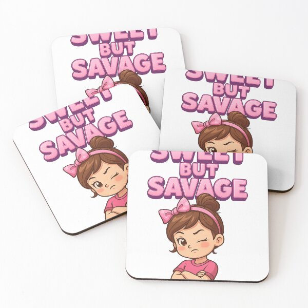 Item preview, Sweet But Savage – Cute Yet Fierce Cartoon Girl Design designed and sold by GogoVibes.