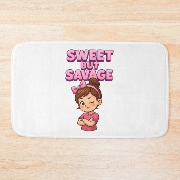Item preview, Sweet But Savage – Cute Yet Fierce Cartoon Girl Design designed and sold by GogoVibes.