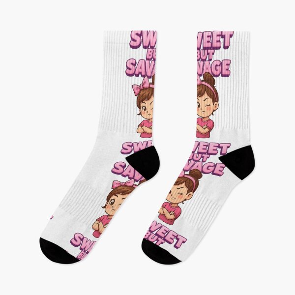 Item preview, Sweet But Savage – Cute Yet Fierce Cartoon Girl Design designed and sold by GogoVibes.