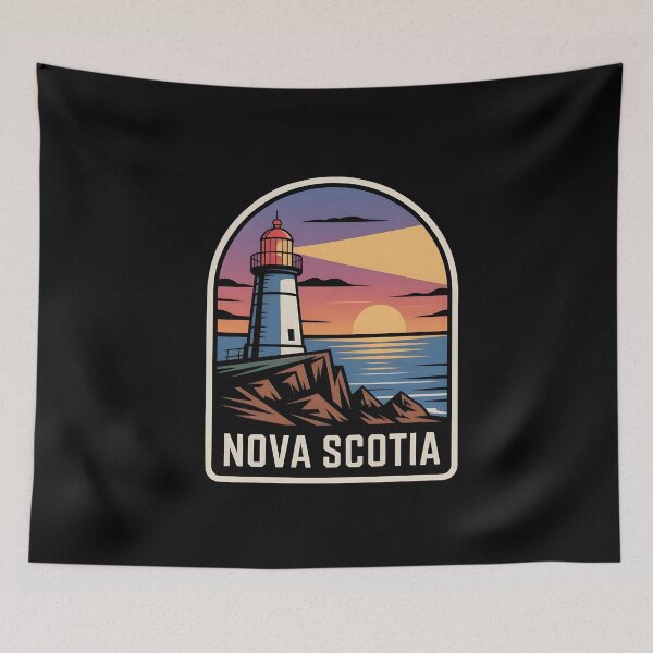 Item preview, Nova Scotia Lighthouse Sunset Design designed and sold by Paper Drip.