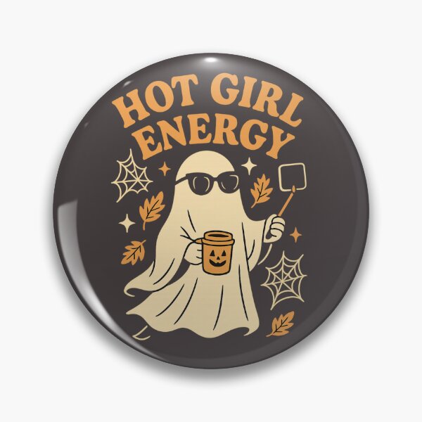 Item preview, Hot Girl Energy Ghost – Cute Retro Halloween Design designed and sold by Meandmyshop.