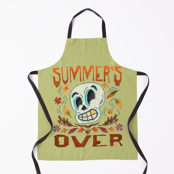 Item preview, Summer’s Over - Distressed Skull Pixel Art - Fall - Halloween designed and sold by HeatherUnderground.