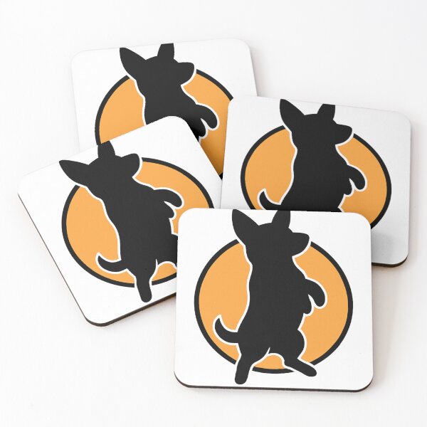 Item preview, Australian Cattle Dog Silhouette Design | Blue & Red Heeler Art, Unique Cattle Dog Types Illustration designed and sold by khadija19art.