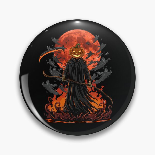 Item preview, The Pumpkin Reaper – Epic Halloween Grim Reaper designed and sold by VETRO⭐.