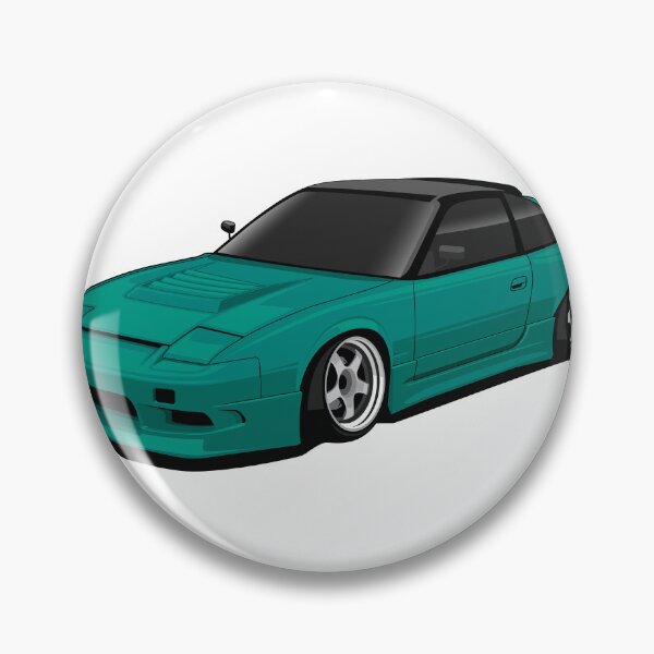 Item preview, Nissan 180SX Drift Car – Teal JDM Legend Vector Art designed and sold by wisnubayuaji.