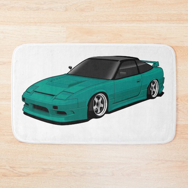 Item preview, Nissan 180SX Drift Car – Teal JDM Legend Vector Art designed and sold by wisnubayuaji.