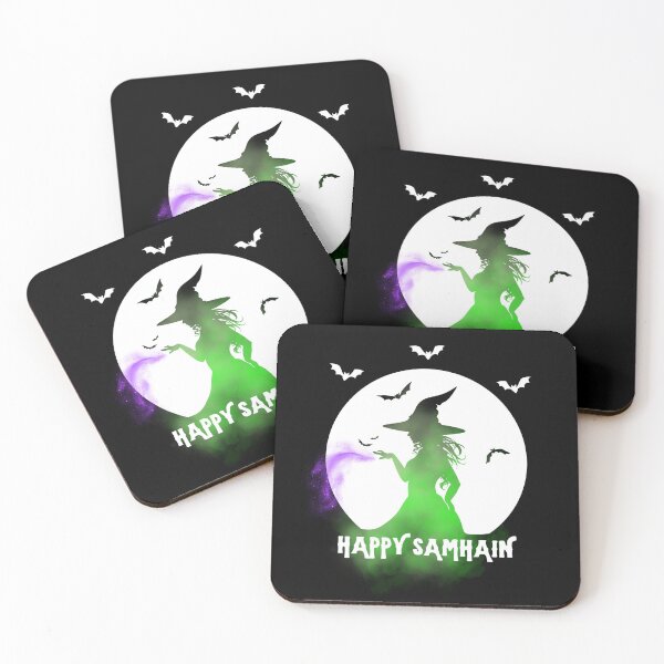 Item preview, HAPPY SAMHAIN WITCH WHITE designed and sold by S-Q-Studios.
