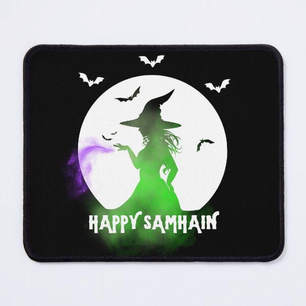 Item preview, HAPPY SAMHAIN WITCH WHITE designed and sold by S-Q-Studios.