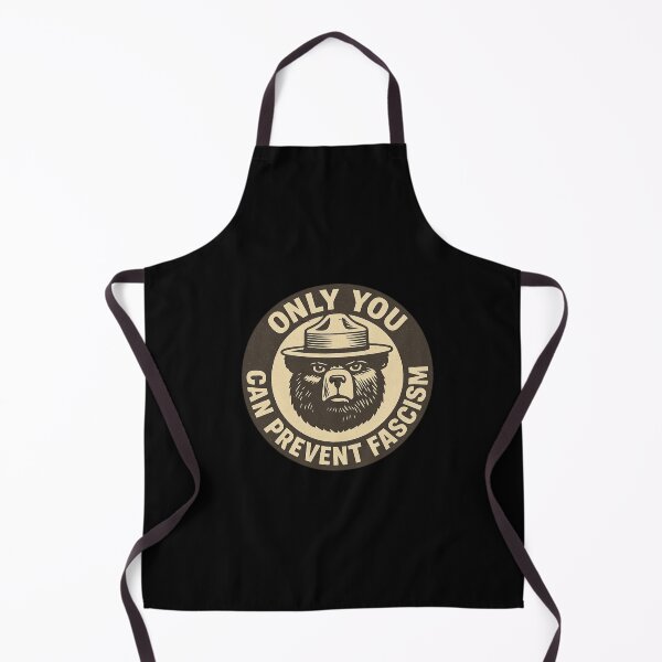 Item preview, Only You Can Prevent Fascism – Satirical Bear Ranger Emblem Shirt designed and sold by DailyDrivesct.