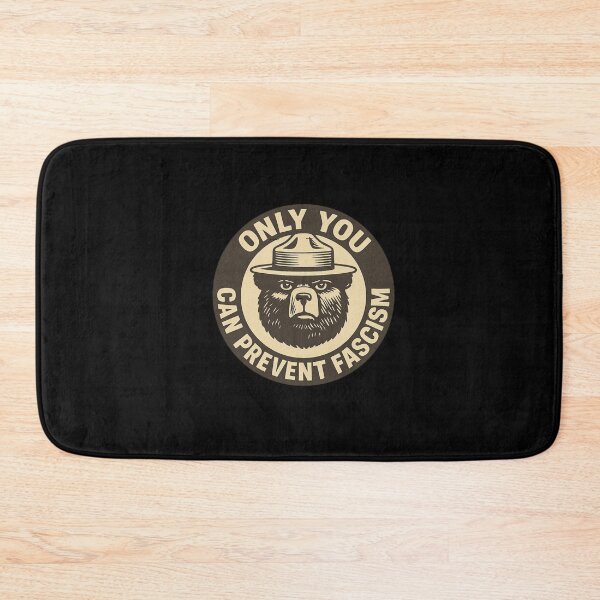 Item preview, Only You Can Prevent Fascism – Satirical Bear Ranger Emblem Shirt designed and sold by DailyDrivesct.