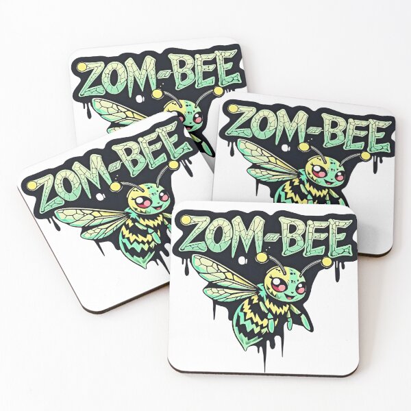 Item preview, Zom-Bee Neon Undead Honeybee designed and sold by DariaOltes.