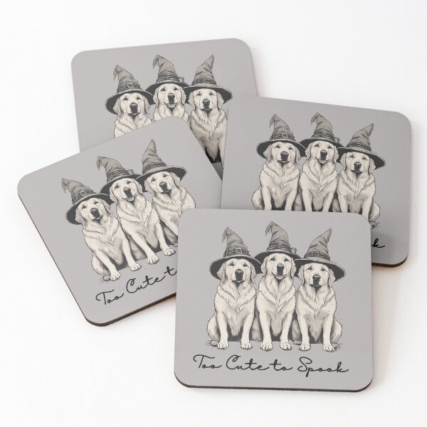 Item preview, Cute Spooky Goden Retreivers  designed and sold by BKDIGITALSHOP.