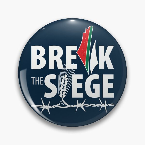 Item preview, Break the Siege Palestine Support Human Rights Freedom Design -wht designed and sold by Hurriyyatee.