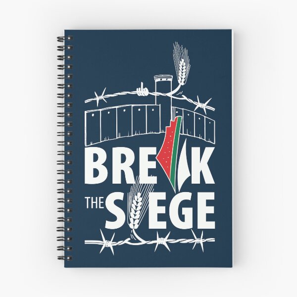 Item preview, Break the Siege Palestine Support Human Rights Freedom Design -wht designed and sold by Hurriyyatee.