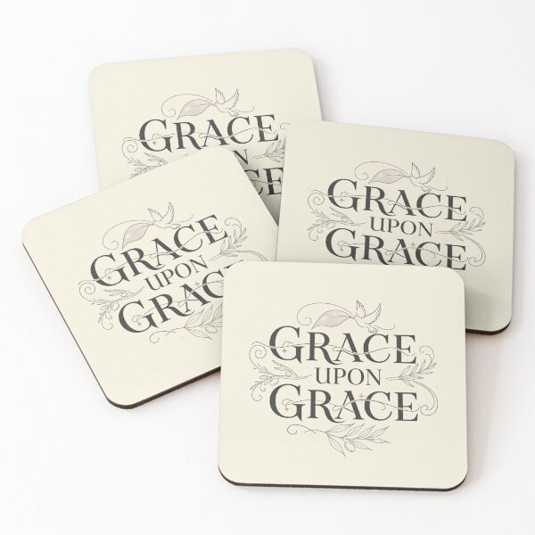 Item preview, Grace Upon Grace Christian Quote Inspirational Faith Typography Design designed and sold by Gahyl7.