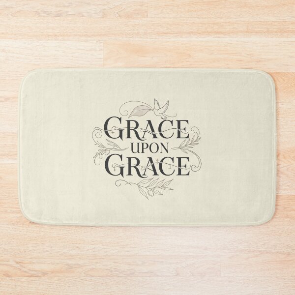 Item preview, Grace Upon Grace Christian Quote Inspirational Faith Typography Design designed and sold by Gahyl7.