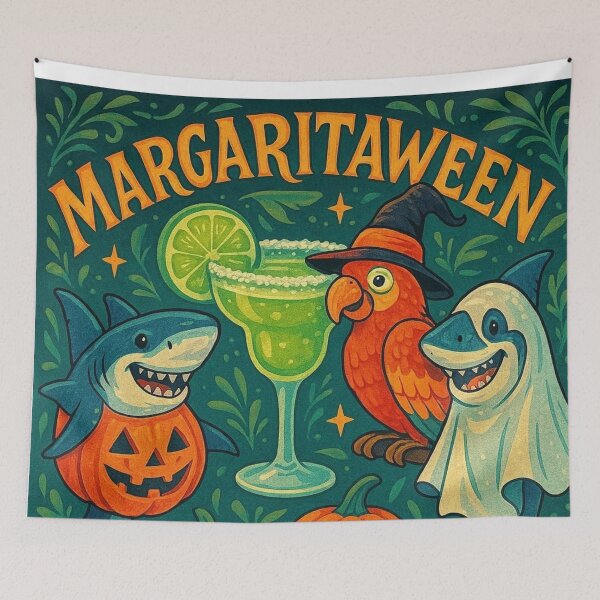 Item preview, MARGARITAWEEN - HALLOWEEN IN MARGARITAVILLE - 9216x9216 designed and sold by darky72.