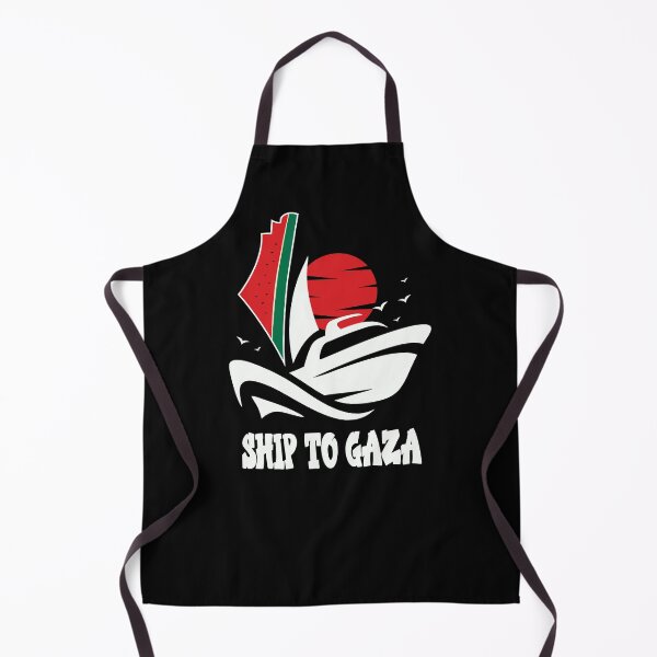 Item preview, Palestine Ship to Gaza Madleen Boat Artwork - Wht designed and sold by Hurriyyatee.