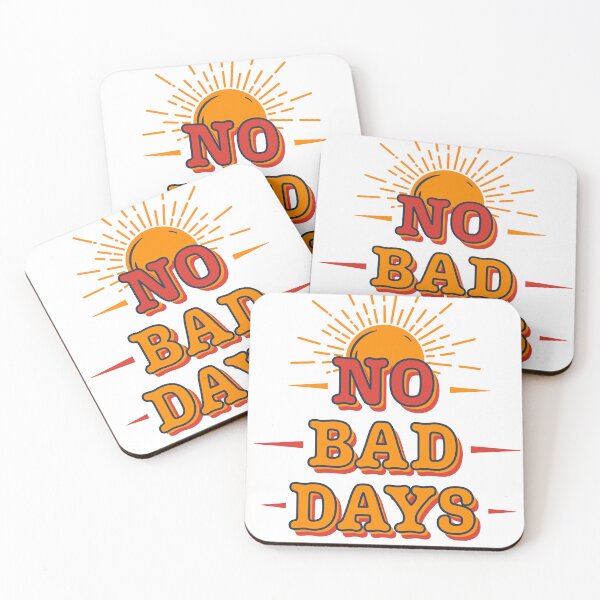 Item preview, No Bad Days – Minimal Typography with Sun Icon designed and sold by ByRAM Project.