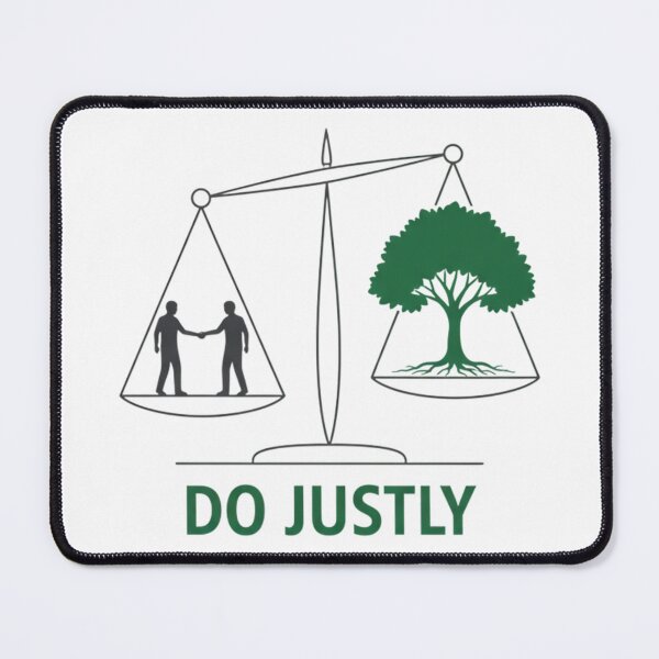 Item preview, Balanced Justice Concept with People and Tree on Scales. designed and sold by loveandlightrb.
