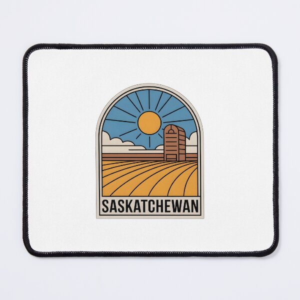 Item preview, Saskatchewan Prairie Sunrise Retro Design designed and sold by Paper Drip.