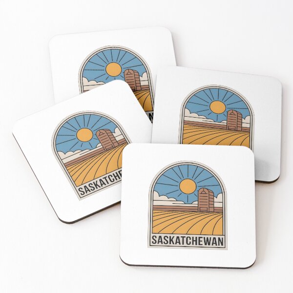 Item preview, Saskatchewan Prairie Sunrise Retro Design designed and sold by Paper Drip.