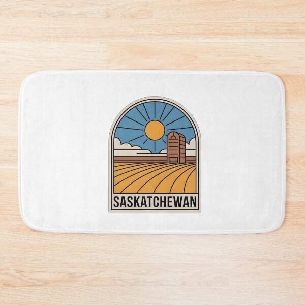 Item preview, Saskatchewan Prairie Sunrise Retro Design designed and sold by Paper Drip.