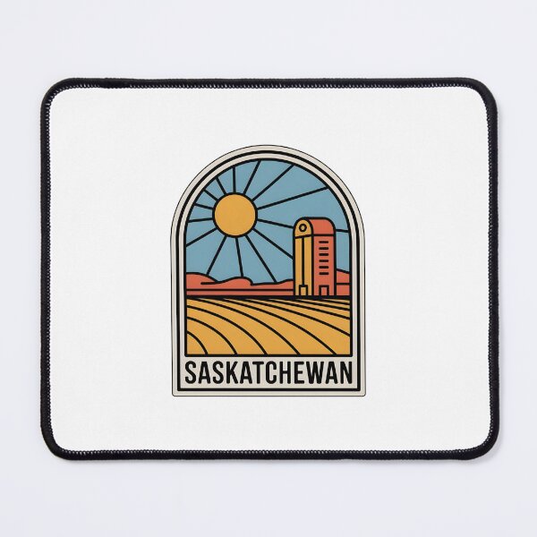 Item preview, Saskatchewan Prairie Sunrise Retro Design designed and sold by Paper Drip.