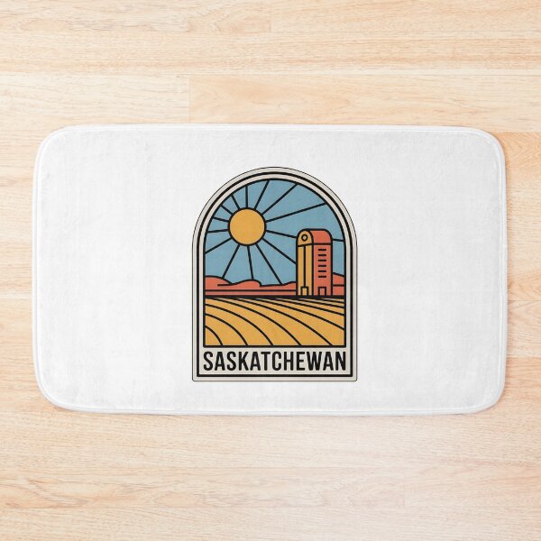 Item preview, Saskatchewan Prairie Sunrise Retro Design designed and sold by Paper Drip.
