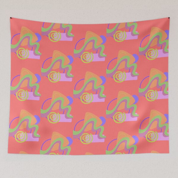 Item preview, Wavy Line Retro Color Swirl designed and sold by IntoClearWater.