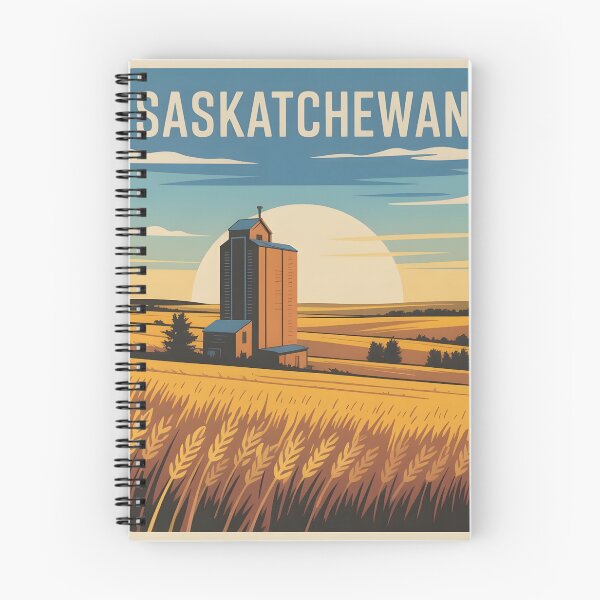 Item preview, Saskatchewan Prairie Sunrise Retro Design designed and sold by Paper Drip.