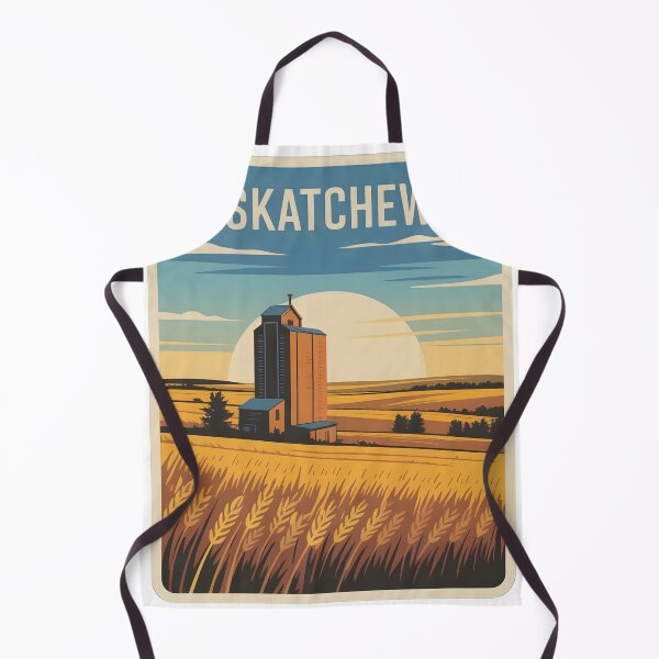 Item preview, Saskatchewan Prairie Sunrise Retro Design designed and sold by Paper Drip.