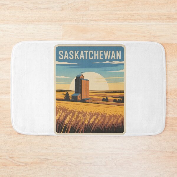 Item preview, Saskatchewan Prairie Sunrise Retro Design designed and sold by Paper Drip.