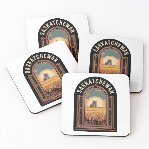 Item preview, Saskatchewan Prairie Sunrise Retro Design designed and sold by Paper Drip.