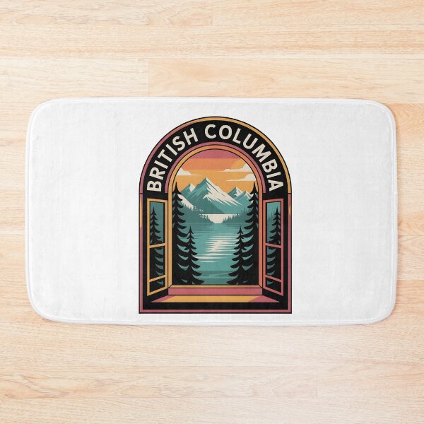 Item preview, British Columbia Mountain Window Retro Design designed and sold by Paper Drip.