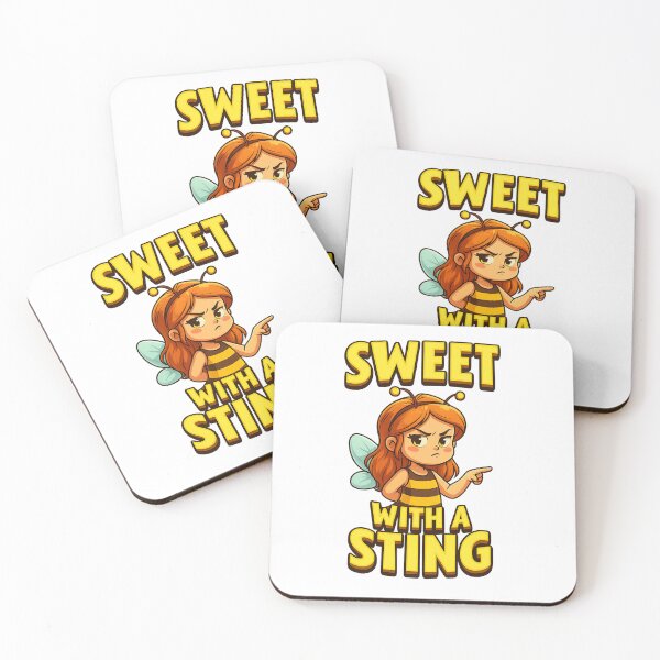 Item preview, Sweet With A Sting – Cute Bee Girl Attitude Design designed and sold by GogoVibes.