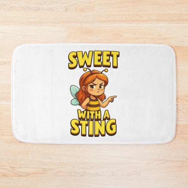 Item preview, Sweet With A Sting – Cute Bee Girl Attitude Design designed and sold by GogoVibes.