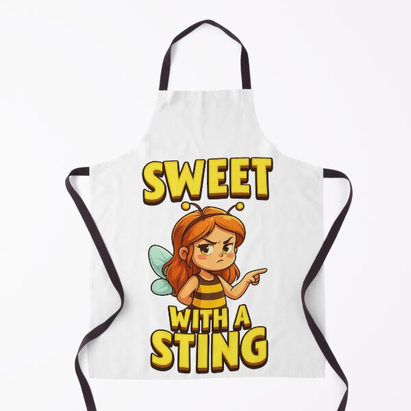 Item preview, Sweet With A Sting – Cute Bee Girl Attitude Design designed and sold by GogoVibes.