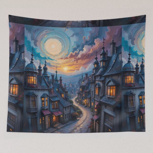 Item preview, City Stunning Cosmic Scenes Vibrant Colors Patterns Lights designed and sold by ART ATTACK ZONE.