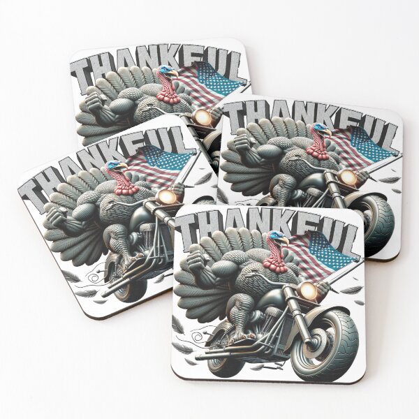 Item preview, Rebellious Thanksgiving Turkey Riding a Motorcycle designed and sold by LavIsInTheAir.