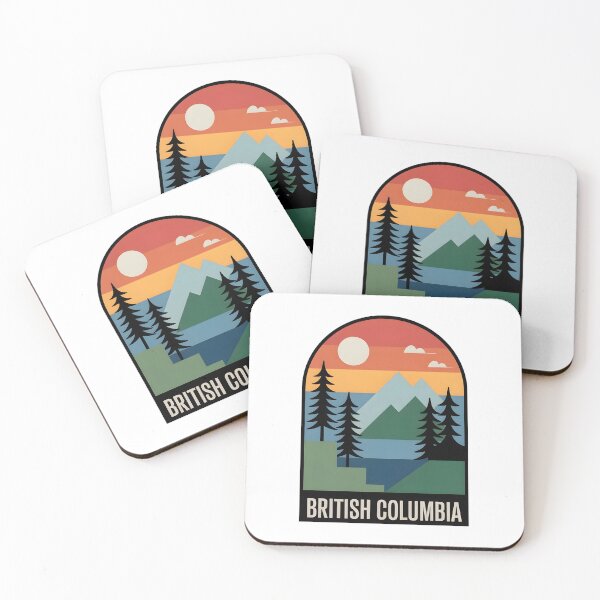 Item preview, British Columbia Mountain Window Retro Design designed and sold by Paper Drip.