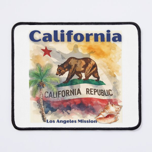 Item preview, California Los Angeles Mission designed and sold by Seeshellspace Designs.