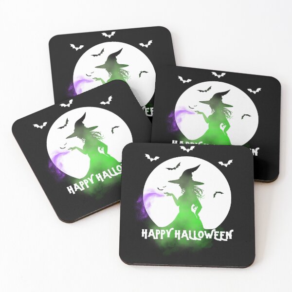 Item preview, HAPPY HALLOWEEN WITCH WHITE designed and sold by S-Q-Studios.