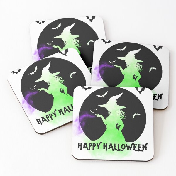 Item preview, HAPPY HALLOWEEN WITCH BLACK designed and sold by S-Q-Studios.