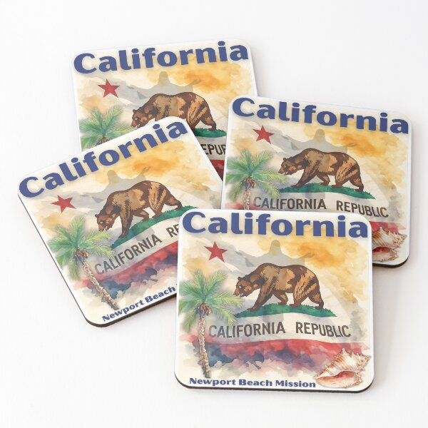 Item preview, California Newport Beach Mission designed and sold by Seeshellspace Designs.