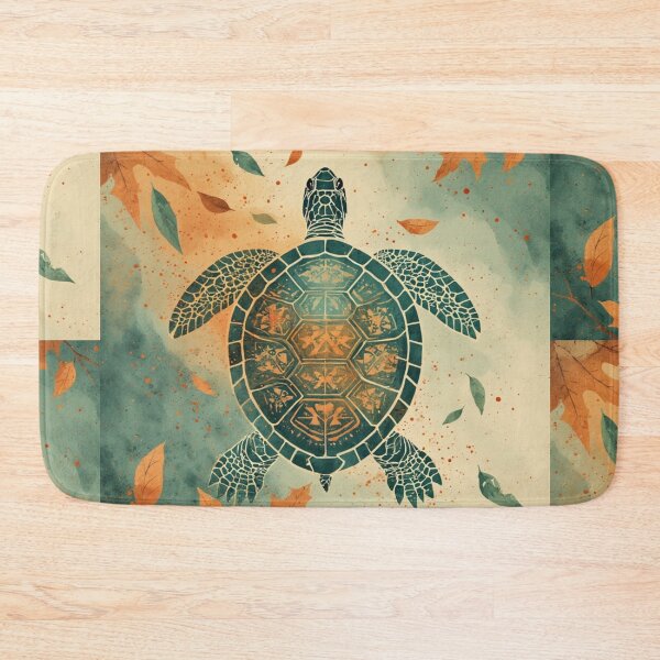 Item preview, Sacred Autumn Turtle: Indigenous Resilience in Watercolor designed and sold by Eden Underground Radio (Official Merch).