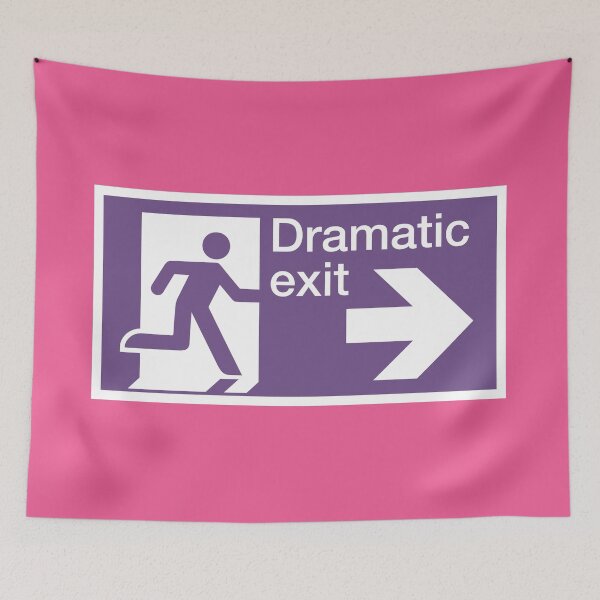 Item preview, Dramatic exit door sign designed and sold by Captain Banjo.