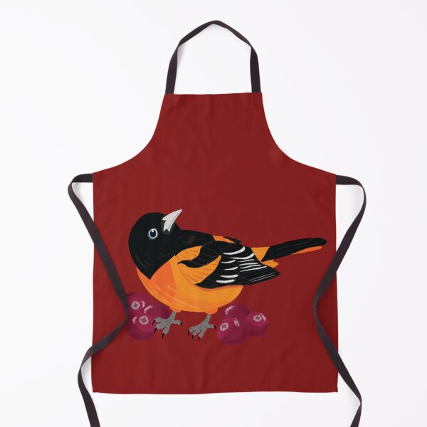 Item preview, Baltimore Oriole with Cranberries designed and sold by BDBirds.