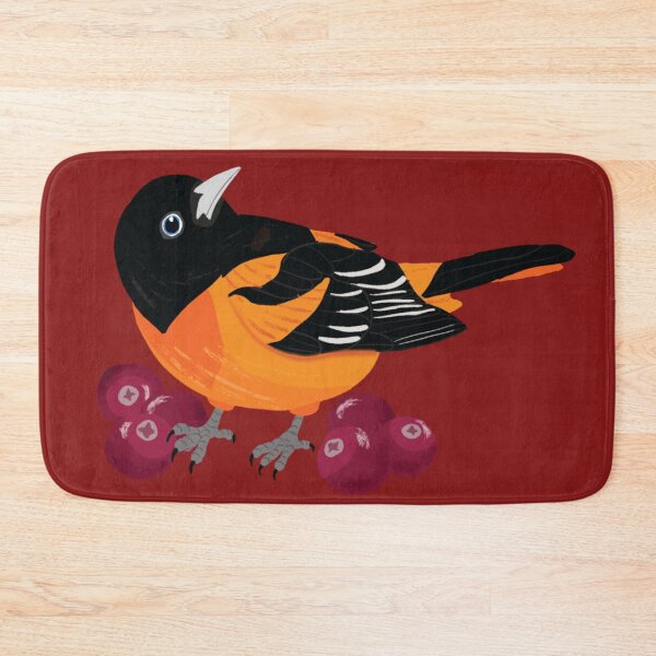 Item preview, Baltimore Oriole with Cranberries designed and sold by BDBirds.