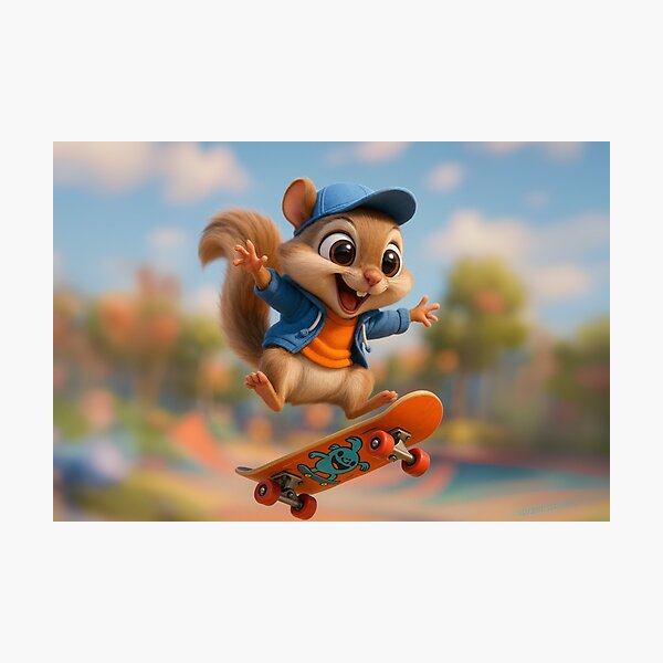 Item preview, Skater Flying Squirrel designed and sold by Sillytoe.